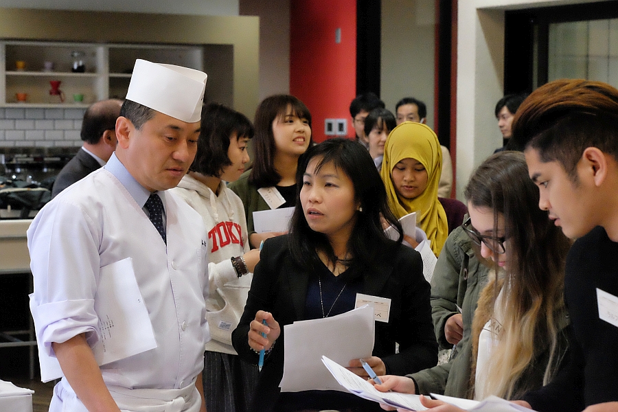 Delicious food at the Ehime Ryokan and Hotel tasting event