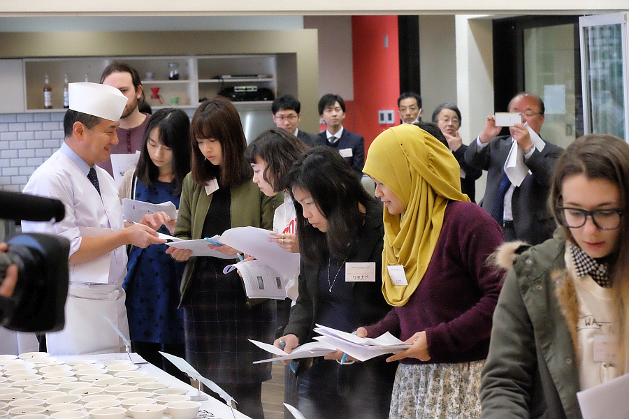 Delicious food at the Ehime Ryokan and Hotel tasting event