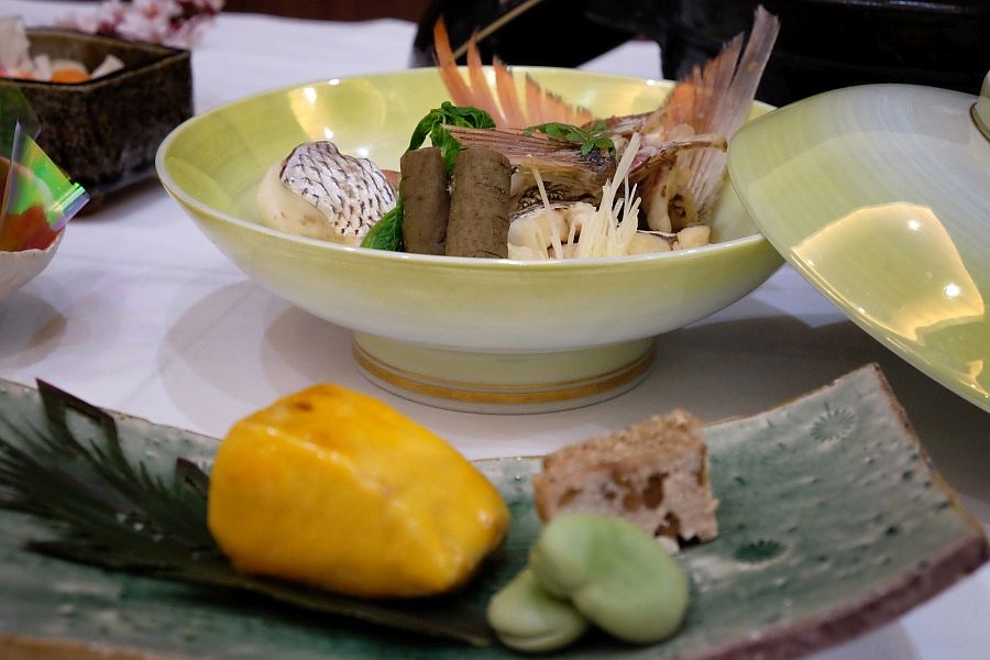 Delicious food at the Ehime Ryokan and Hotel tasting event